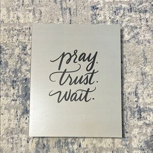 Gray Inspirational Wall Art Decor